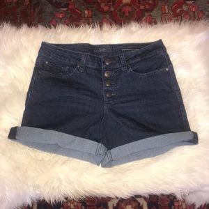 high waisted jean shorts